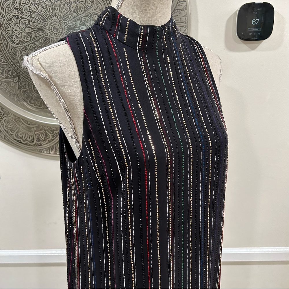 Trina Turk multi sequined vertical dress – Size 4 - Picture 5 of 11